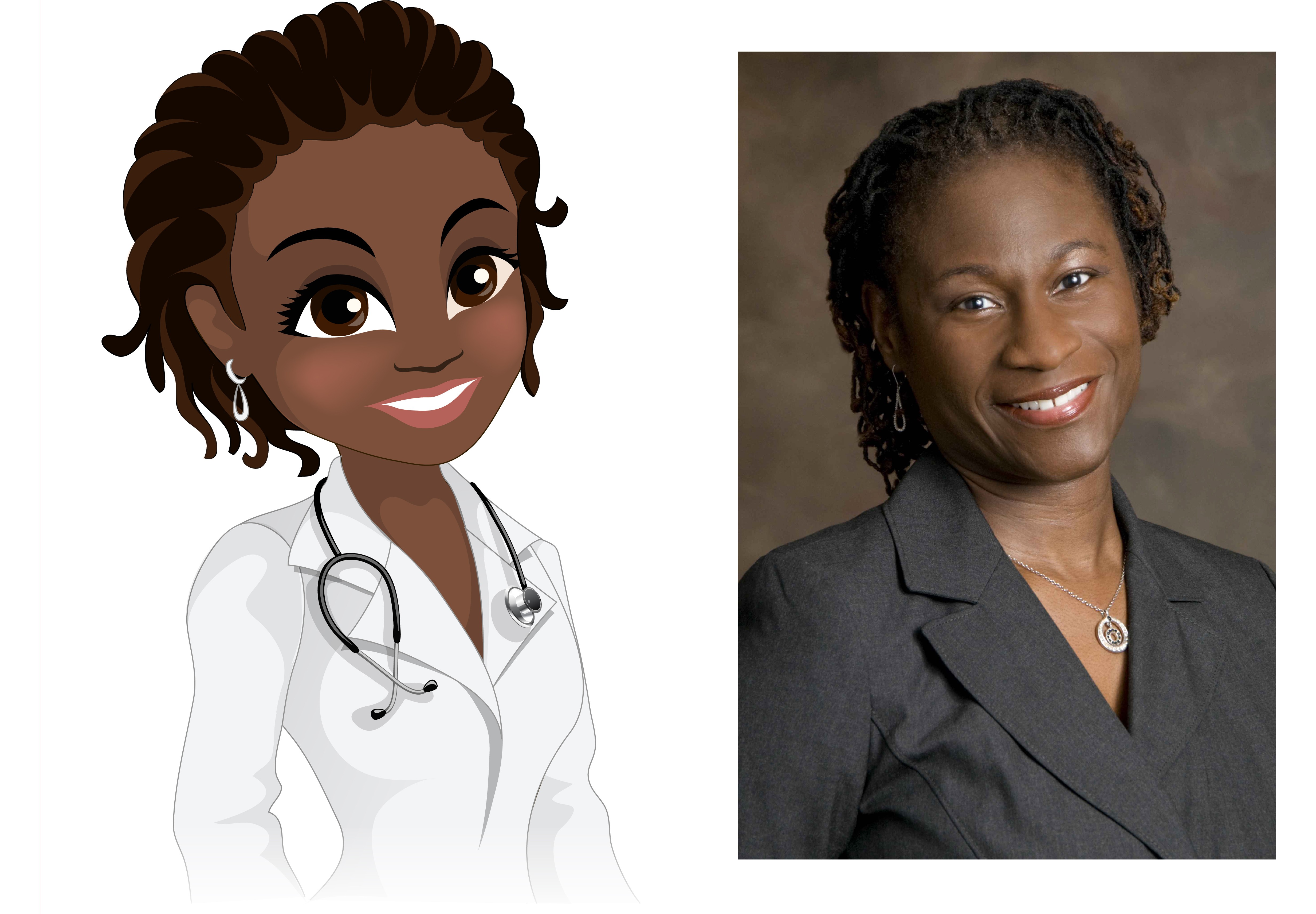 Print lady doctor1 Cartoon Portfolio