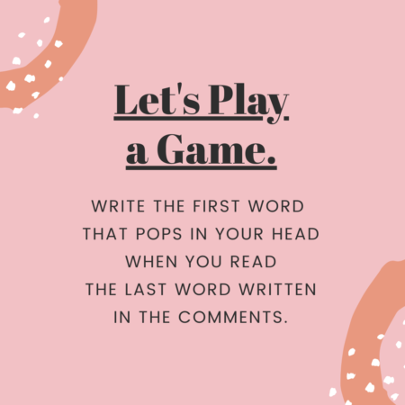 Fun Printz - Let's play a game… Write the first word that pops