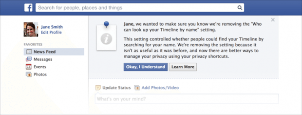 facebook privacy changes