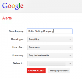 google alerts