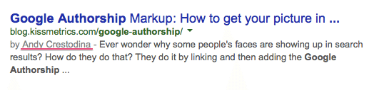 google authorship