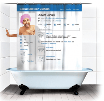 Social Shower Curtain