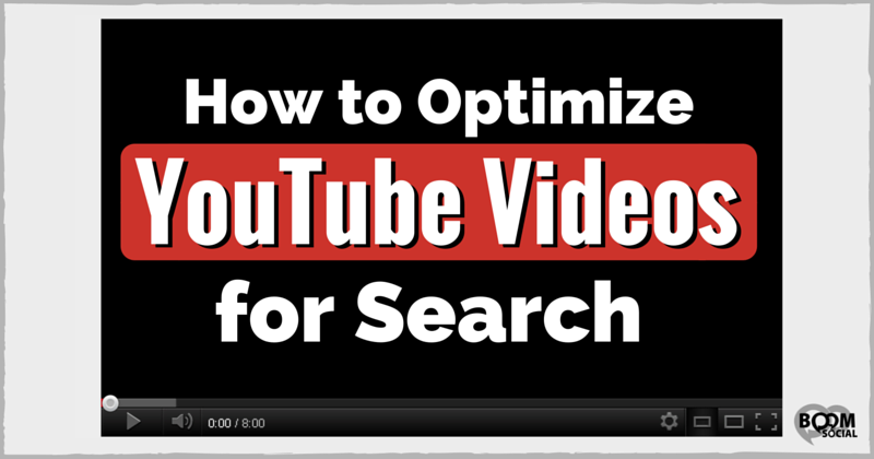 How to optimize YouTube videos for search.