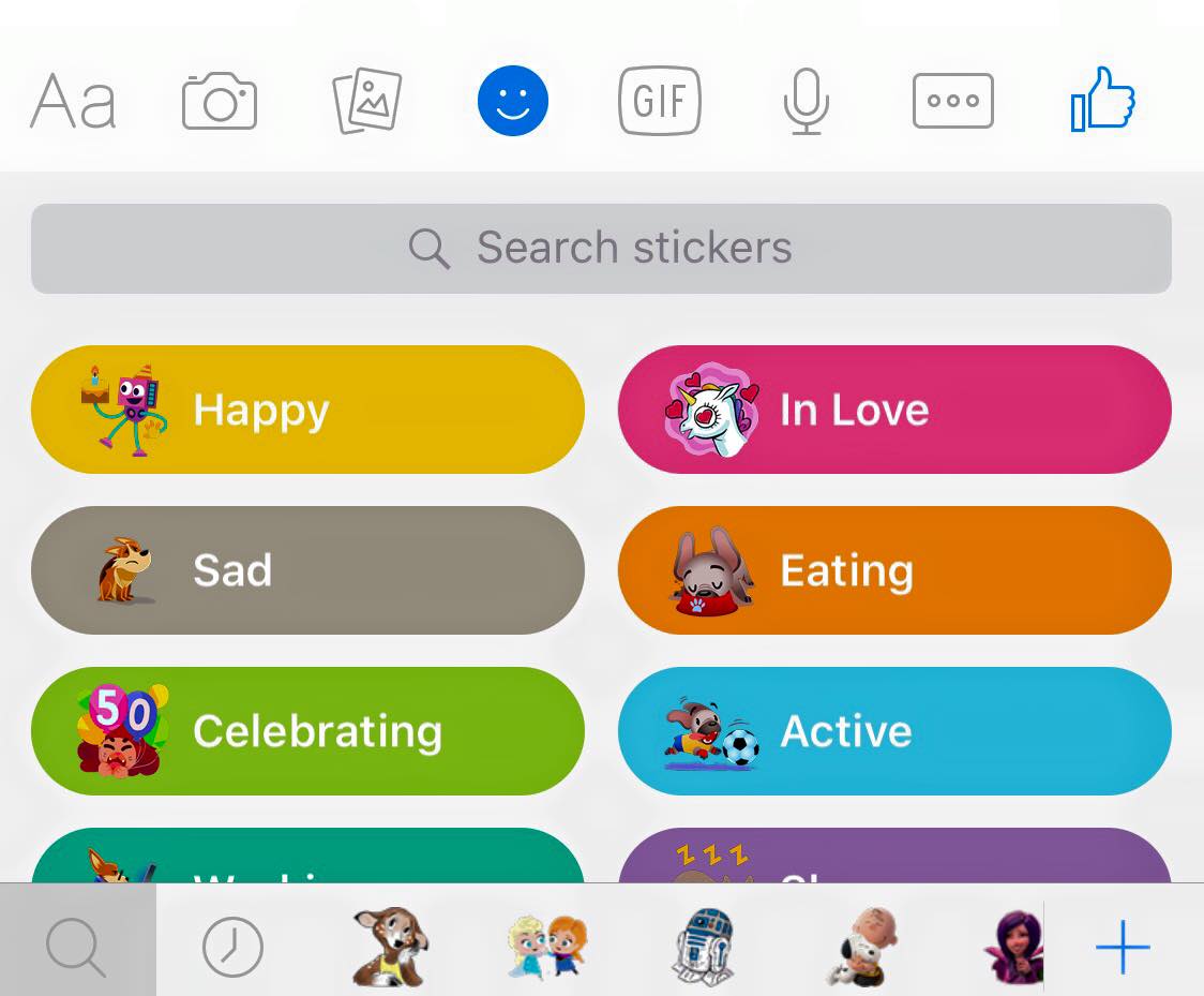 facebook stickers