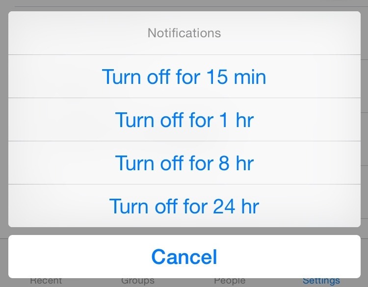 mute facebook messenger notifications