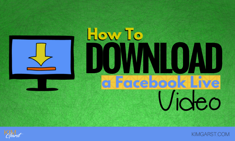 download facebook live video to computer