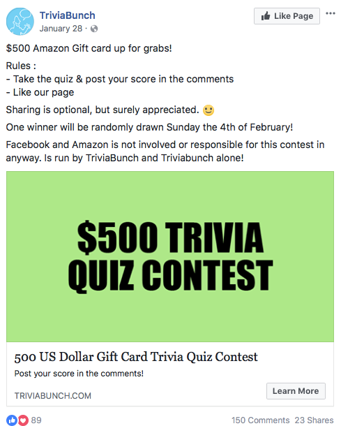 13 Killer Facebook Contest Ideas