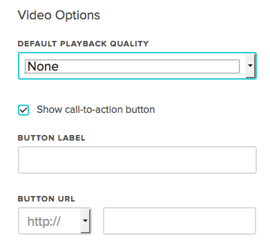 Call to Action Button in Animoto