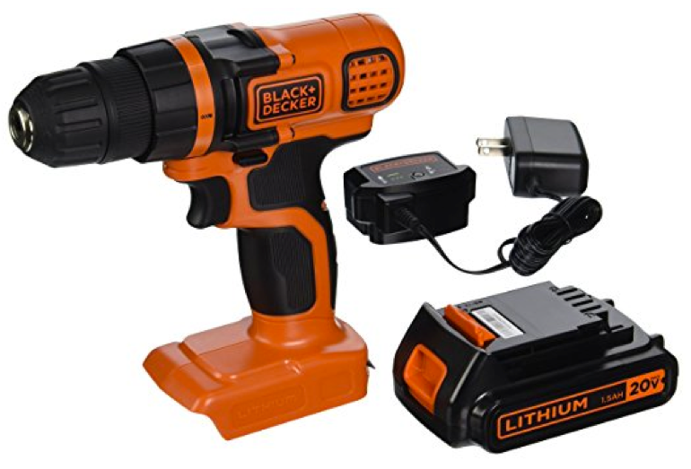 The Black & Decker LDX120C 20-Volt MAX Lithium-Ion Cordless Drill/Driver