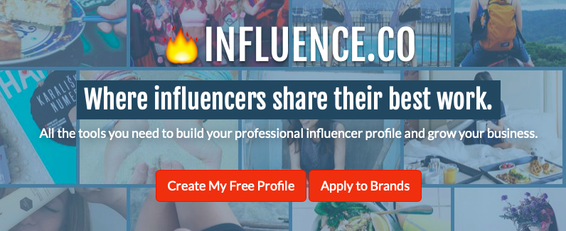 Influence.co helps you connect with people who may want to use you for influencer marketing.