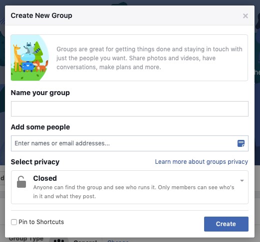 starting your own facebook group