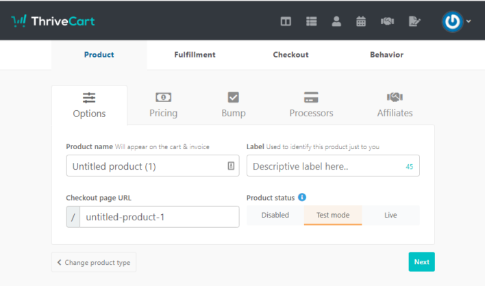 Create-New-Product-in-ThriveCart-Product-Fulfillment-Checkout-and-Behavior