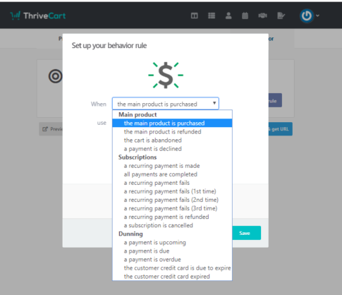 Set-up-behavioral-rule-in-thrivecart