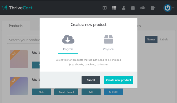 Create-New-Product-in-ThriveCart