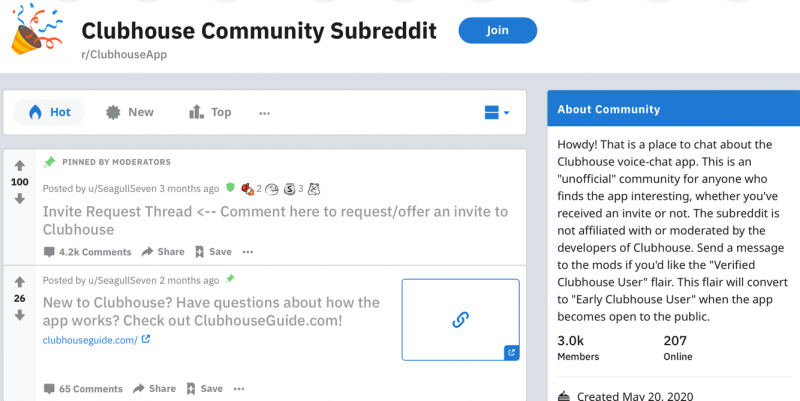 clubhouse-community-subredditt